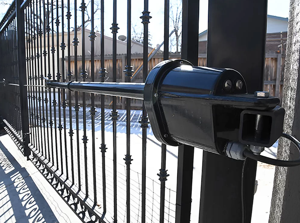 Nice Apollo automatic gate installed by Bolt Tech Solutions in the Texas Hill Country